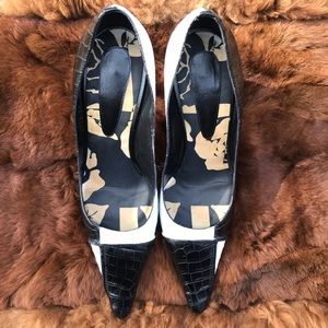 St. John Black & White Heels